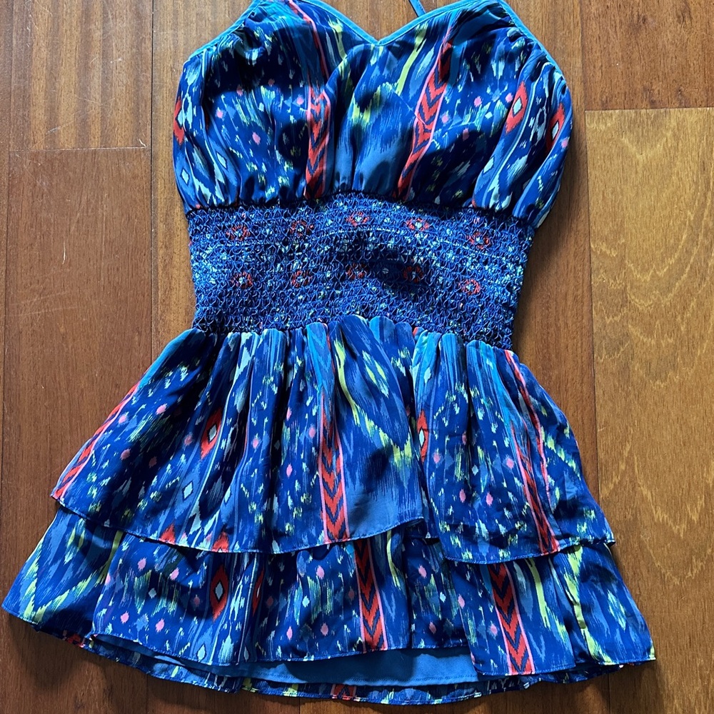 Bebe Blue Pattern Strappy Mini S - image 1